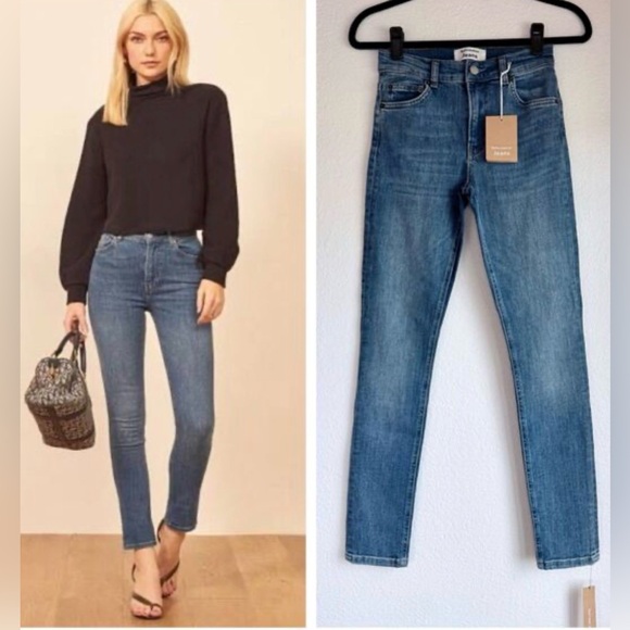 REFORMATION Classic Jeans in Darwin Wash - Picture 3 of 15